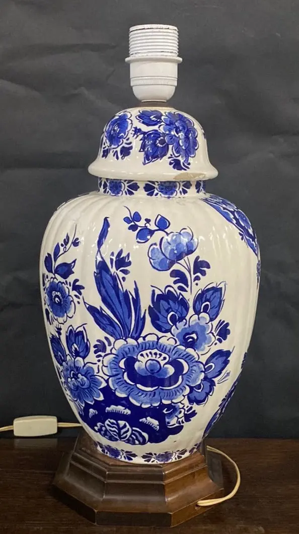 Large Delft Lamp Base 1