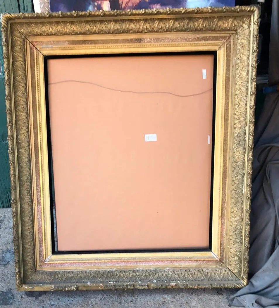 As Found Large 19Th Century Gilt Frame 1