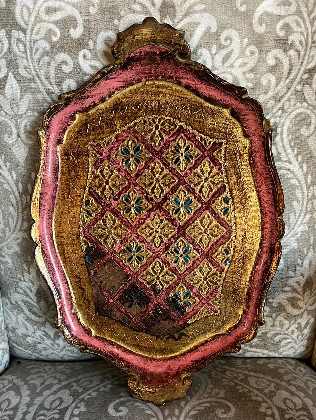 Small Rectangular Florentine Tray 1