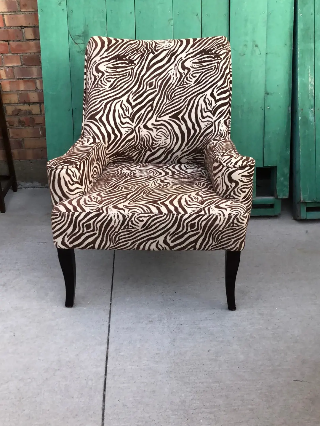 Contemorary Zebra Print Chair 1