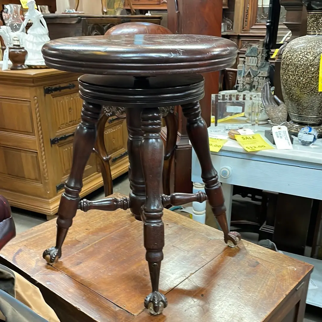 Mahogany Piano Stool 1