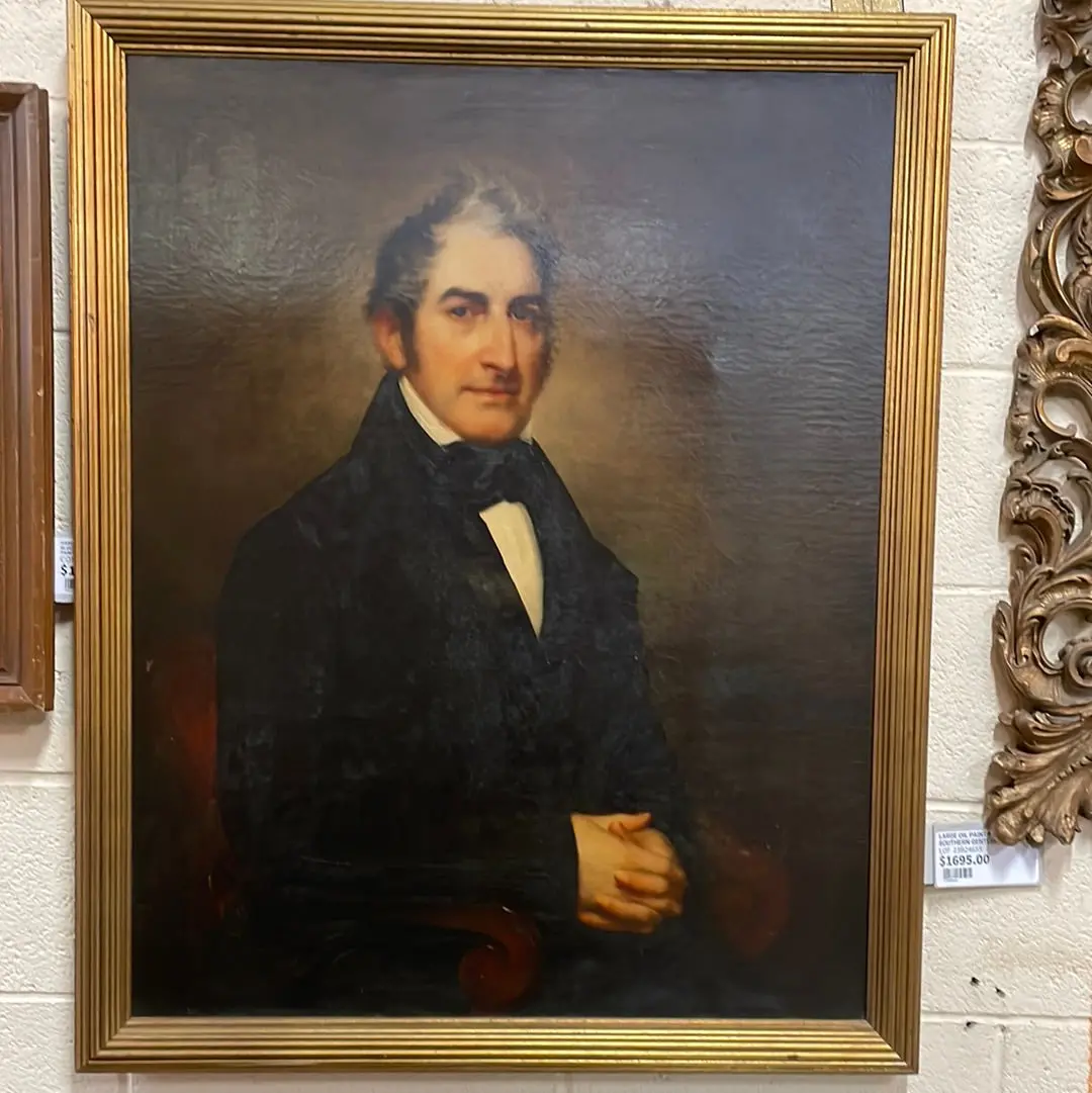 Large Oil Painting Of A Southern Gentleman 1