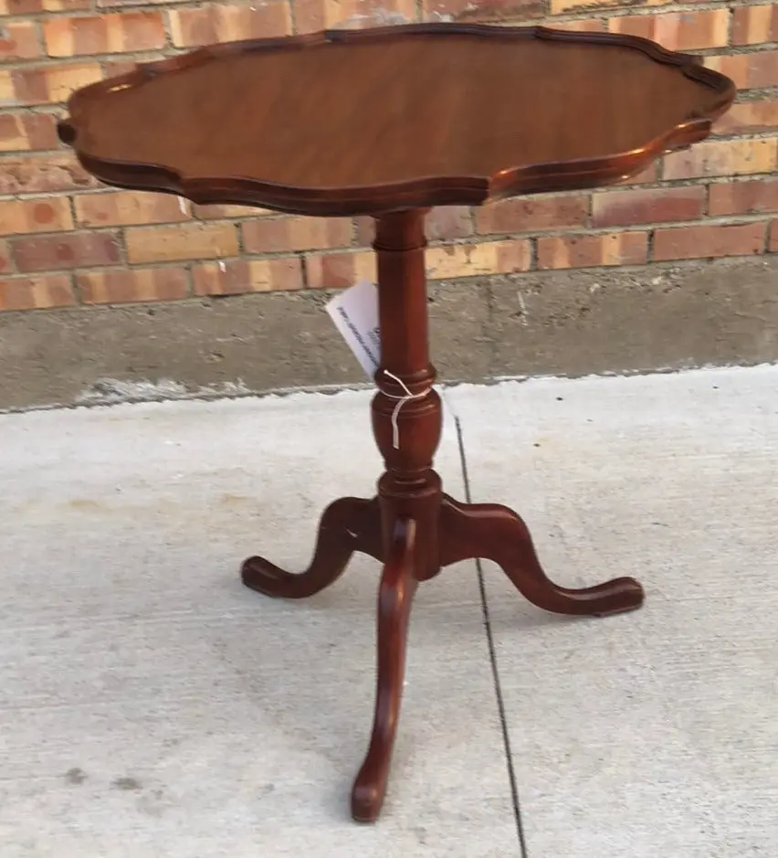 Mahogany Piecrust Table 1