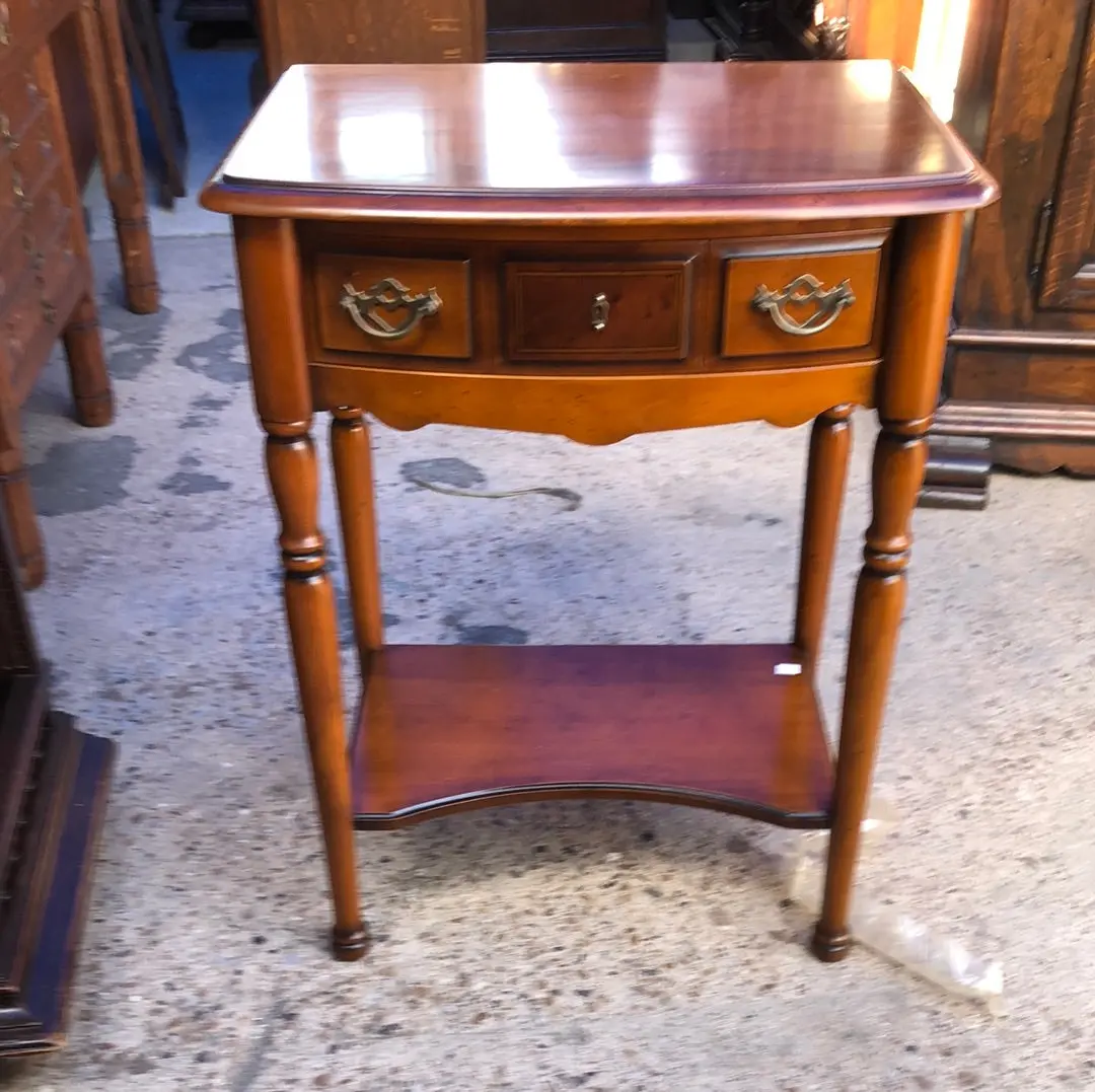 Bow Front Cherry Nightstands On Legs 1