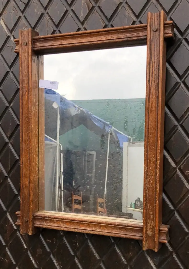 Oak Arts And Crafts Mirror 1