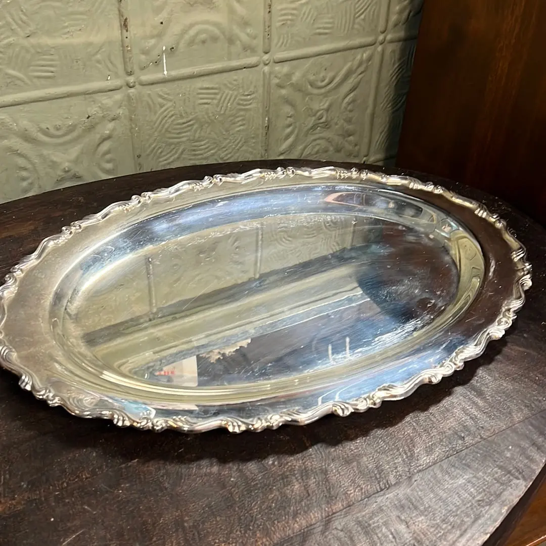 Silver Plate Large Tray 1