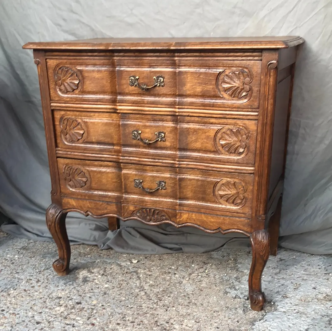 Dark Oak Medium Wide 3 Drawer Chest 1