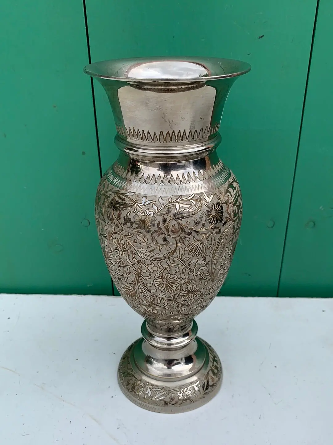 Metal Etched Vase 1