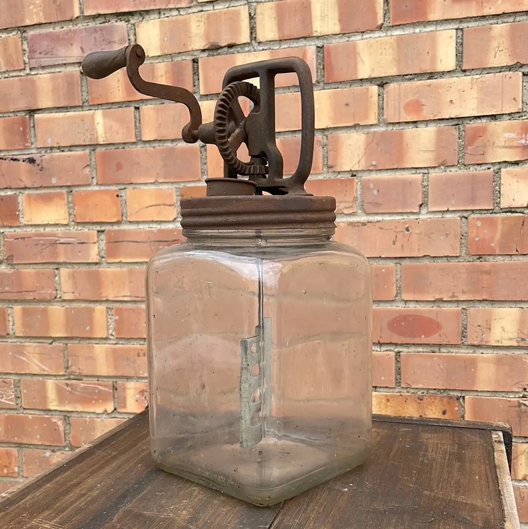 Glass Butter Churn 1