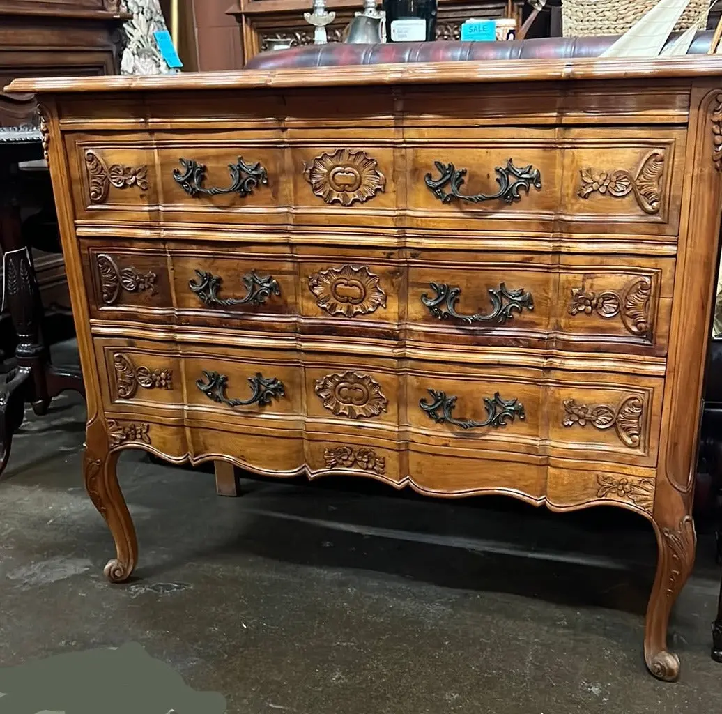 3 Drawer Large Cherry Country French Chest 1