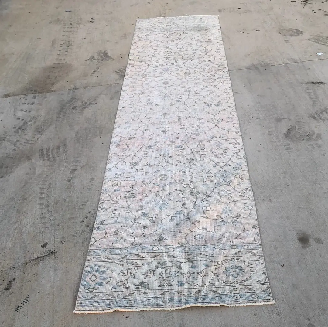 Hand Tied Persian Runner Rug - As Found 1
