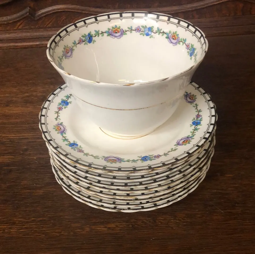 9 China Plates And A Small Bowl By Tuscan 1