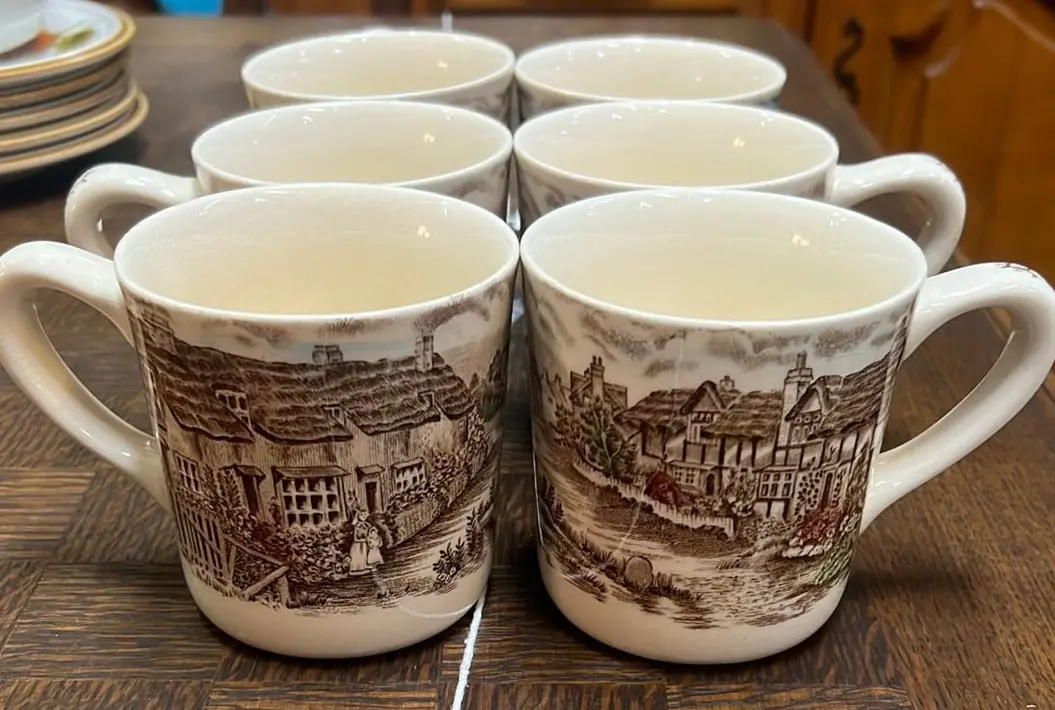Set Of 6 Johnson Brothers China Coffee Mugs 1