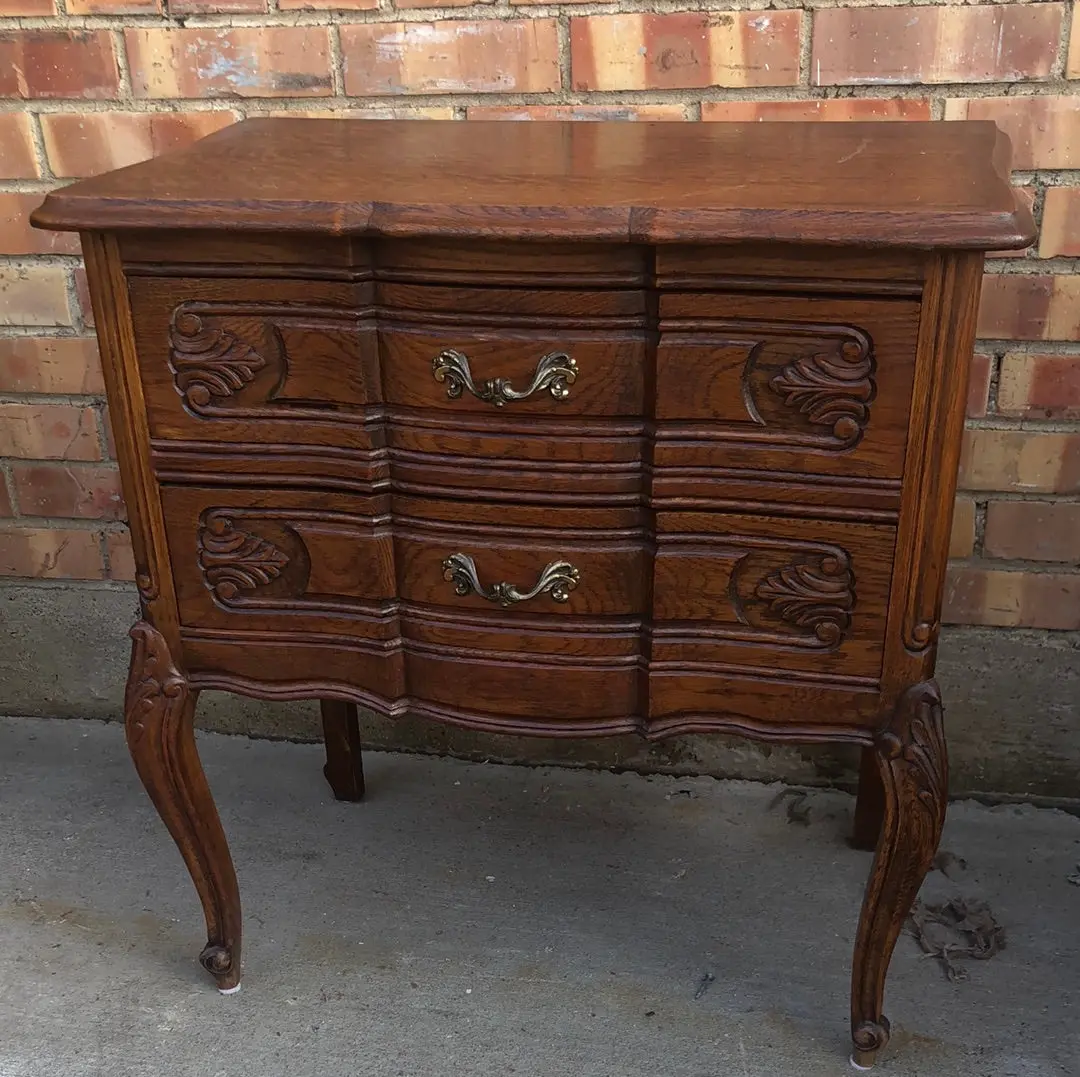 Dark Oak 2 Drawer Side Chest 1