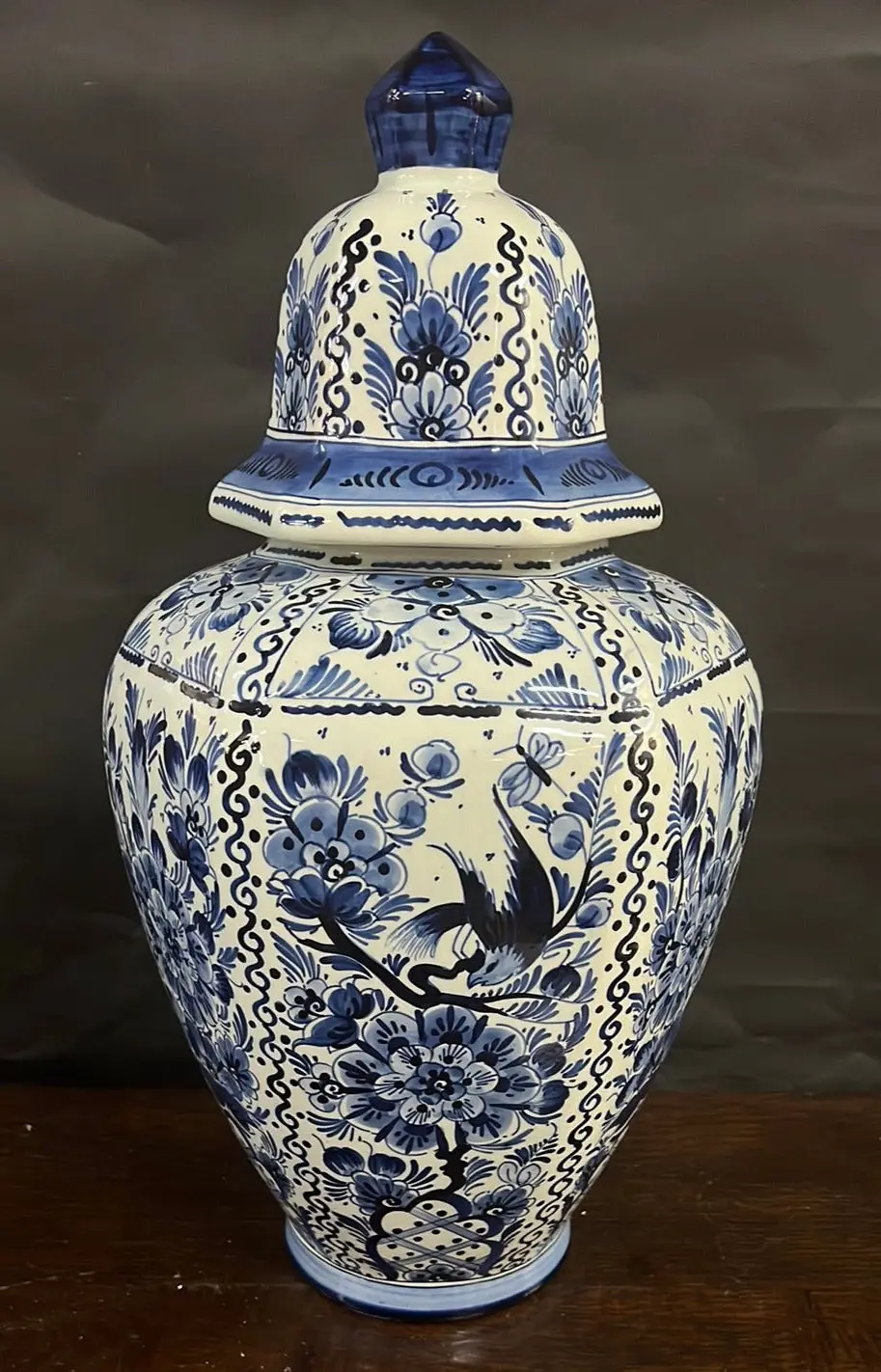 Huge Blue And White Ginger Jar 1