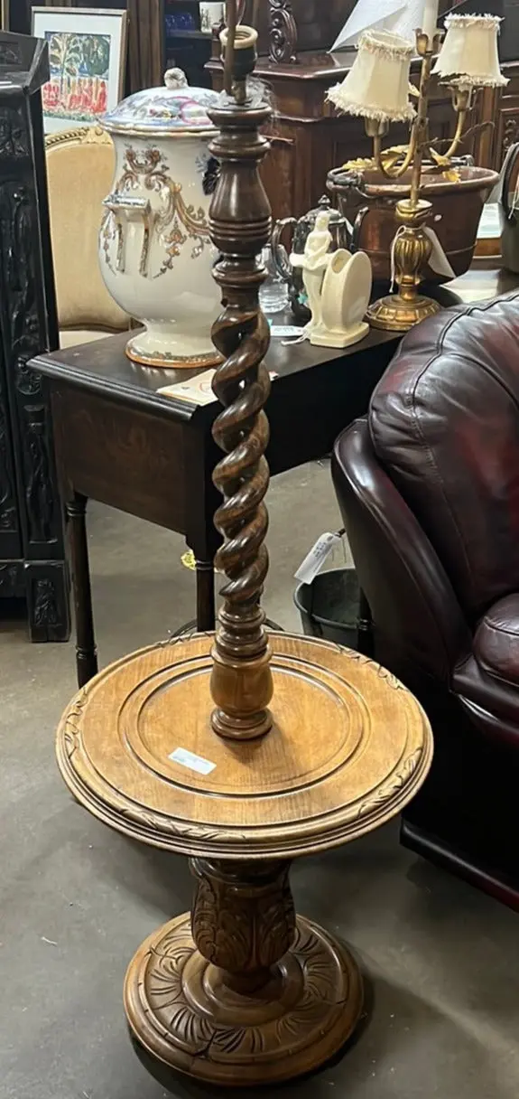 Medium Sized Open Barley Twist Floor Lamp 1