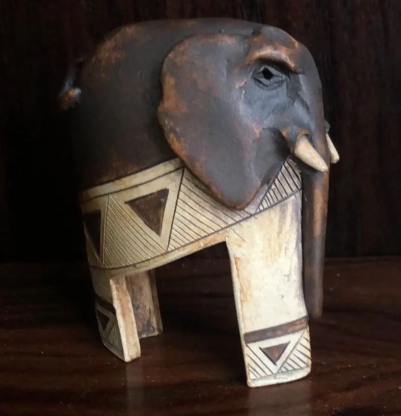 African Pottery Elephant 1