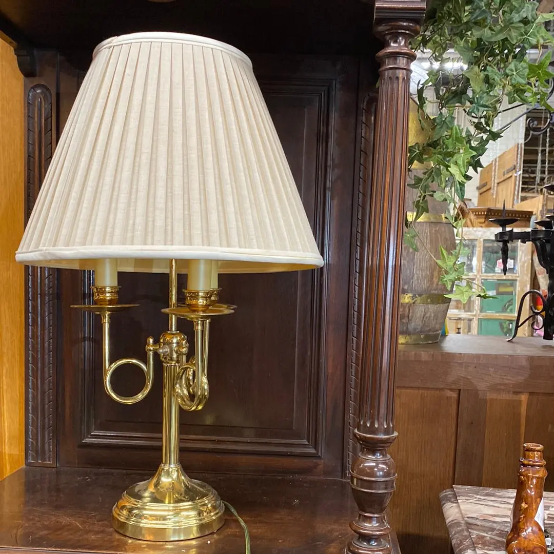 Brass Horn Lamp 1