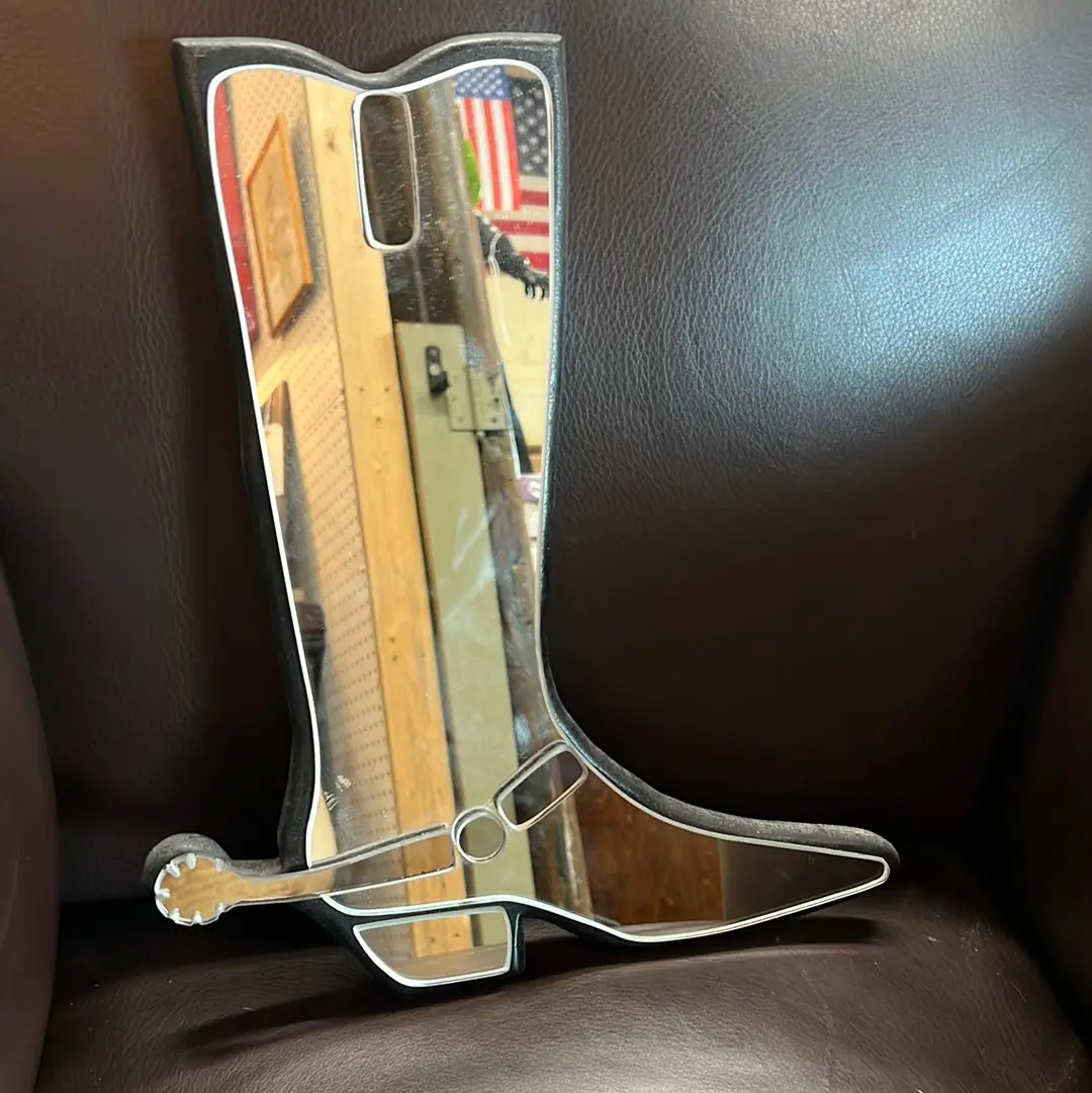 Cowboy Boot Shaped Mirror 1