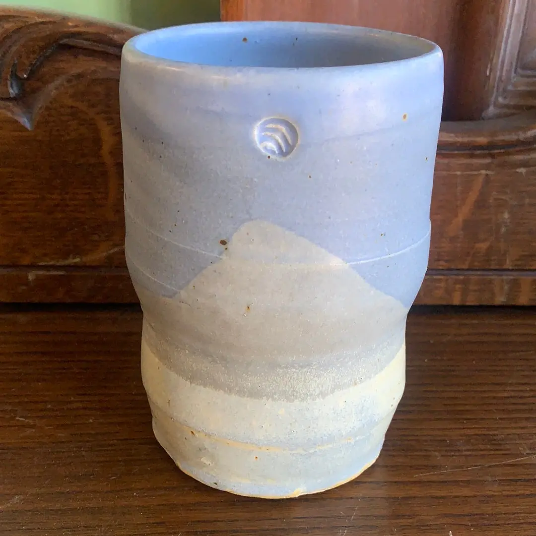 Periwinkle Blue Studio Pottery Vase 1