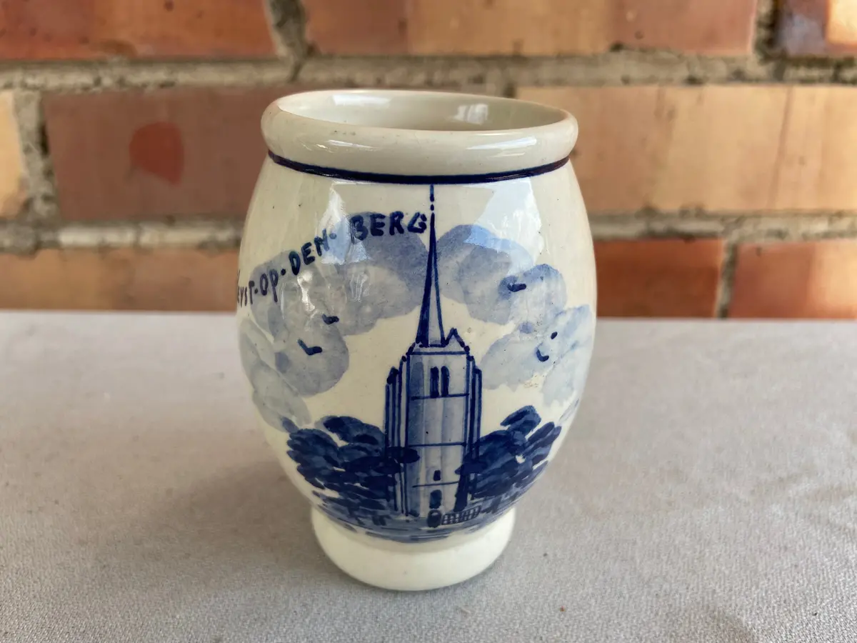 Heyst-Op-Ders-Berg Small Delft Wide Mouth Container 1