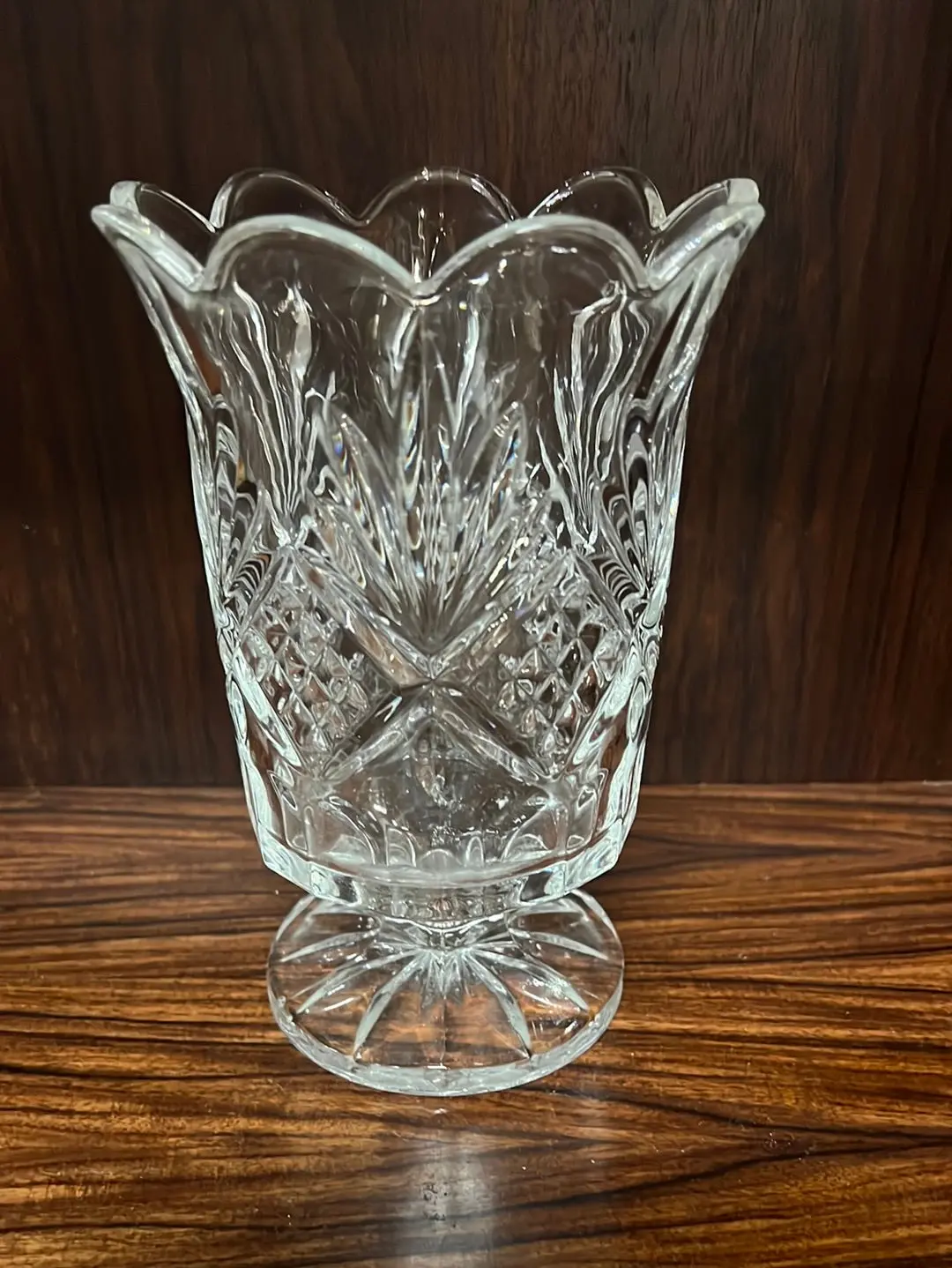 Pressed Glass Vase 1