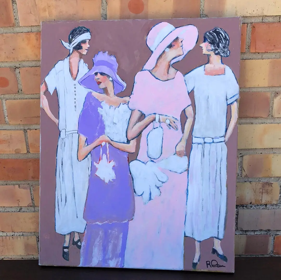Ladies For Lunch Three-Robert Lau 1