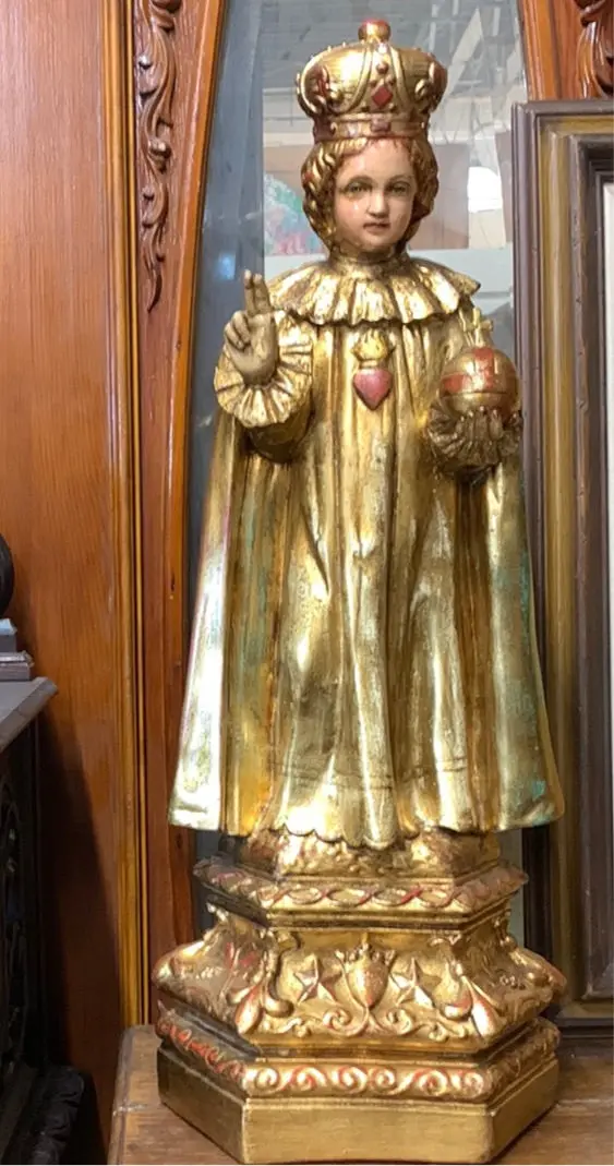 Chalk Infant Of Prague Statue 1