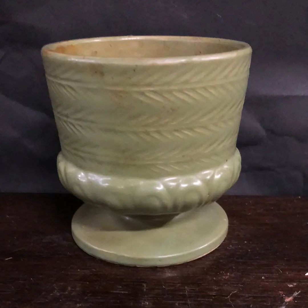 Small Green Glazed Planter 1