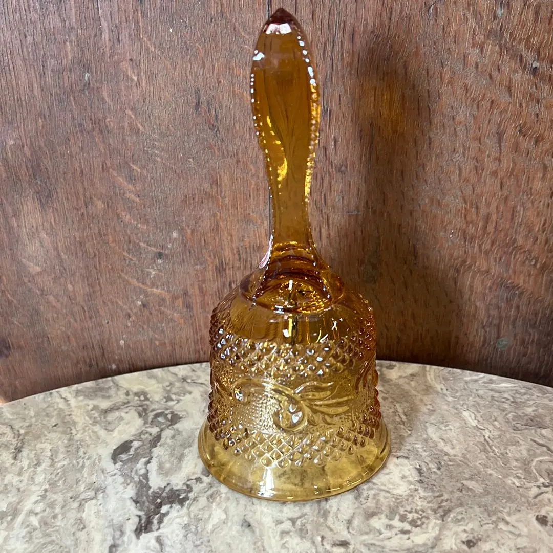 Made In Italy Amber Glass Bell 1