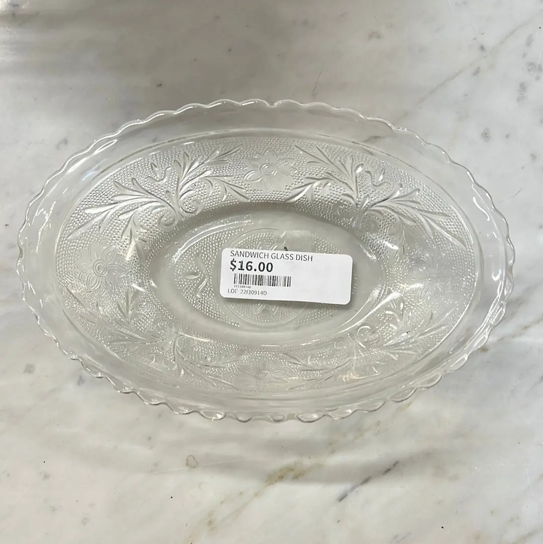 Sandwich Glass Dish 1