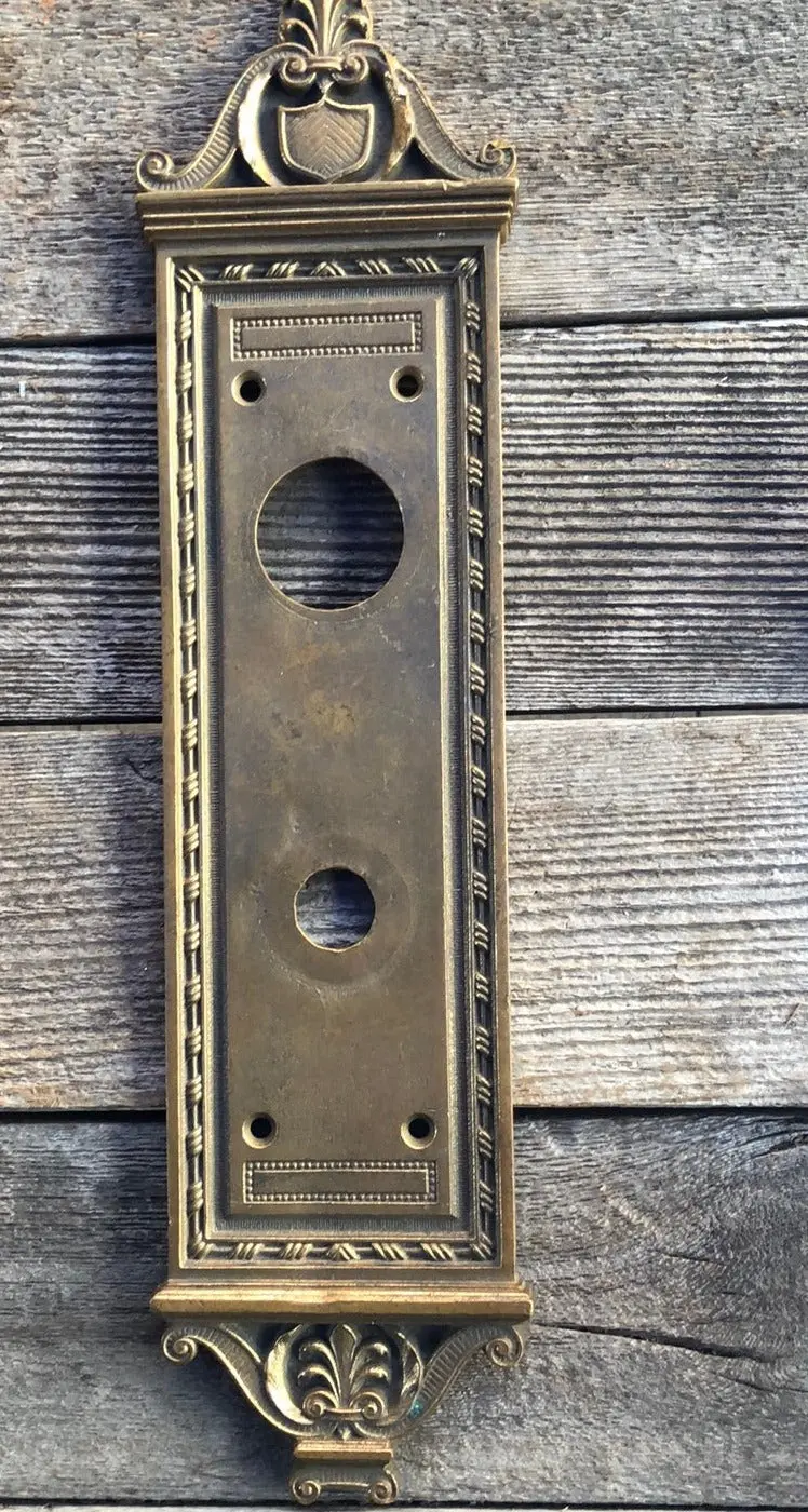 Brass Door Knob Backplate 1