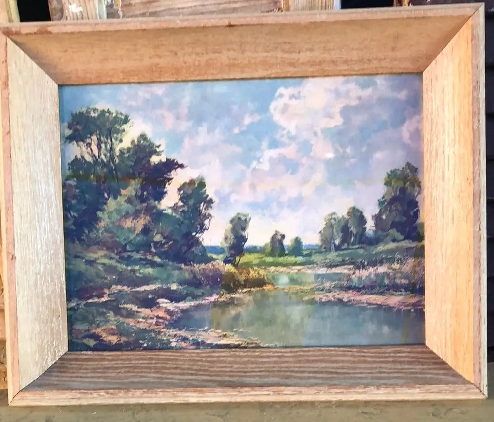 Small Framed Print Of A Lake 1