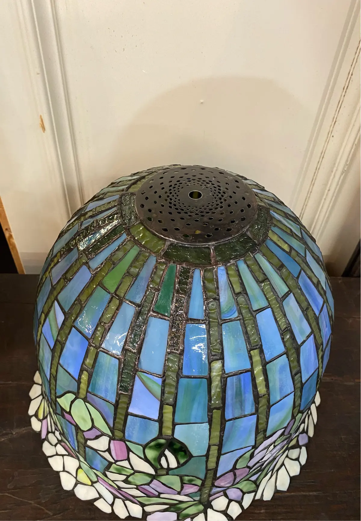 Large Stained Glass Hanging Light 1