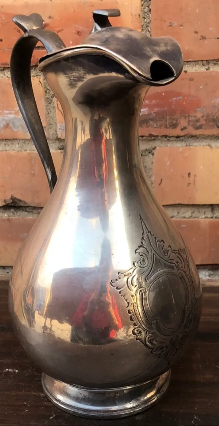 Silverplate Embossed Pitcher 1
