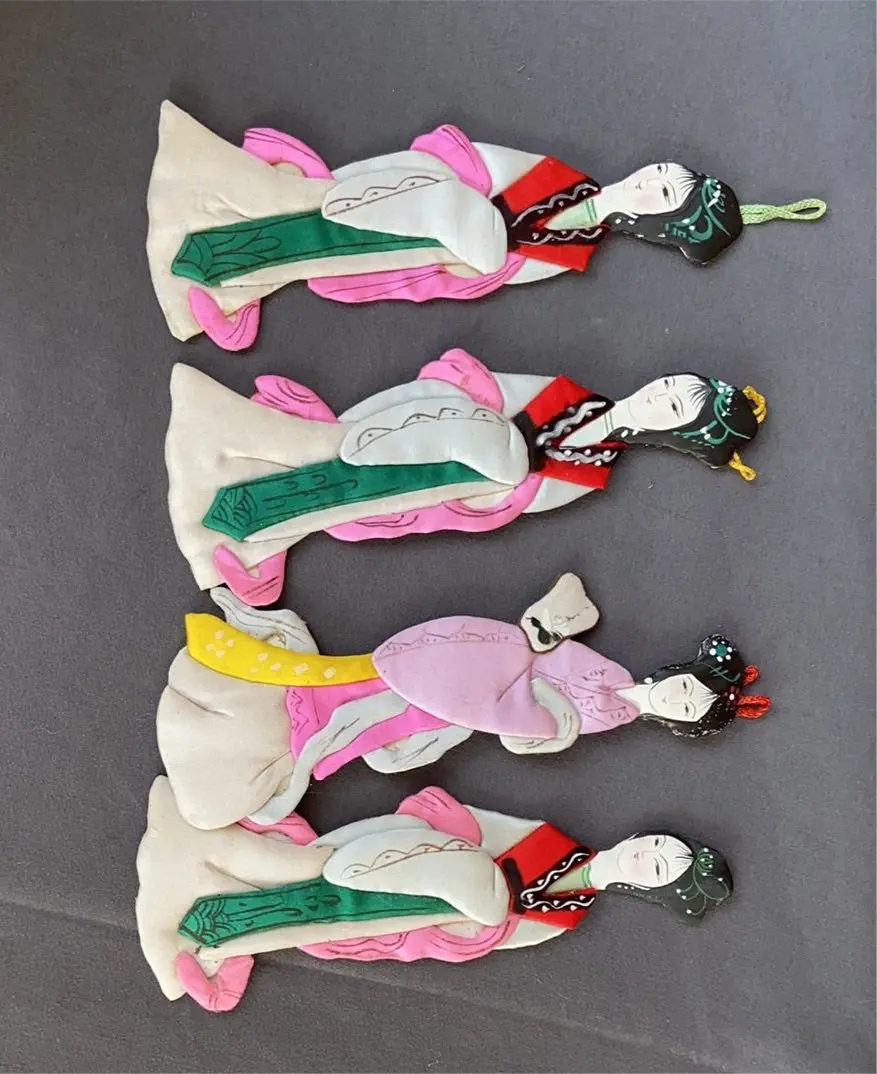Fabric Chinese Figures Set In Box 1