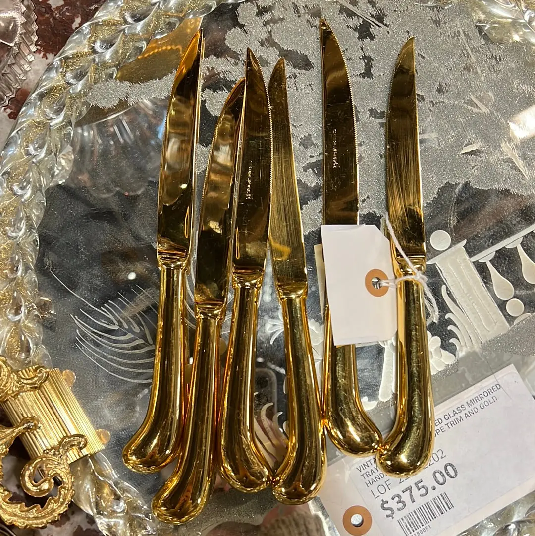 Set Of 6 Stanley Roberts Golden Knives 1
