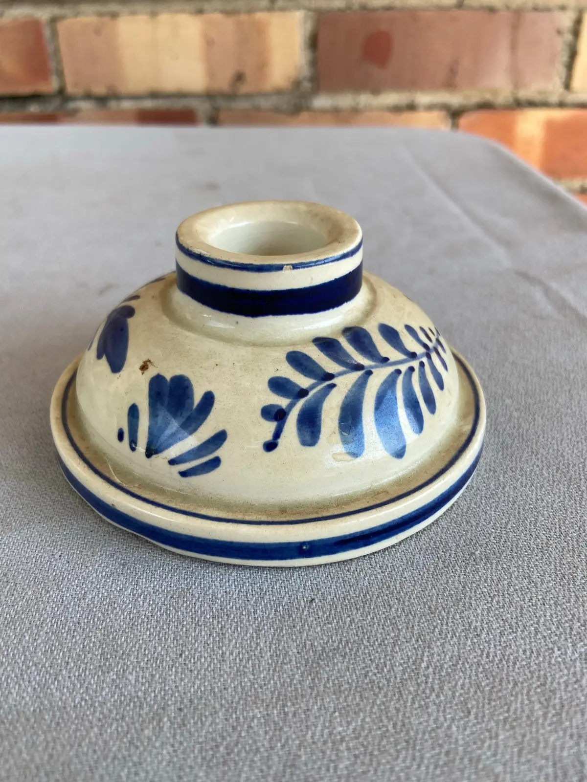Delft Single Round Candlestick 1