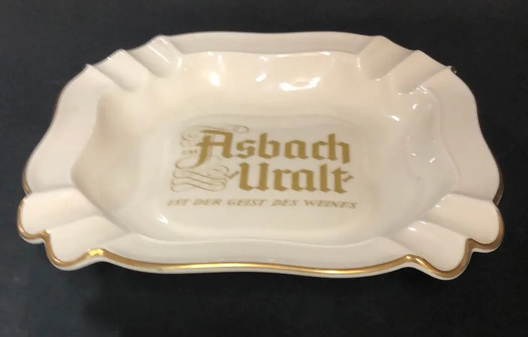 Ivory And Gold Ashtray German 1
