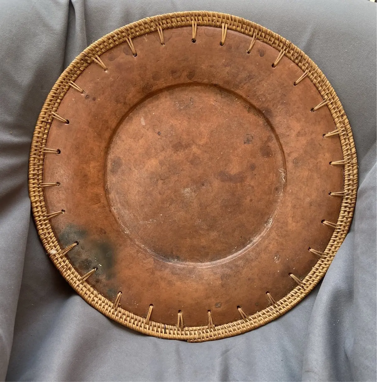 Decorative Leather Looking Plate 1