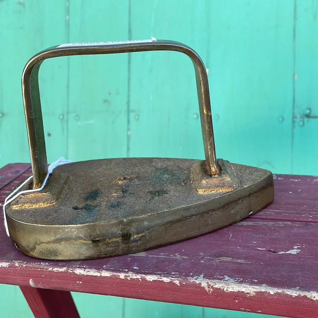 Brass Sad Iron With Pointed End 1