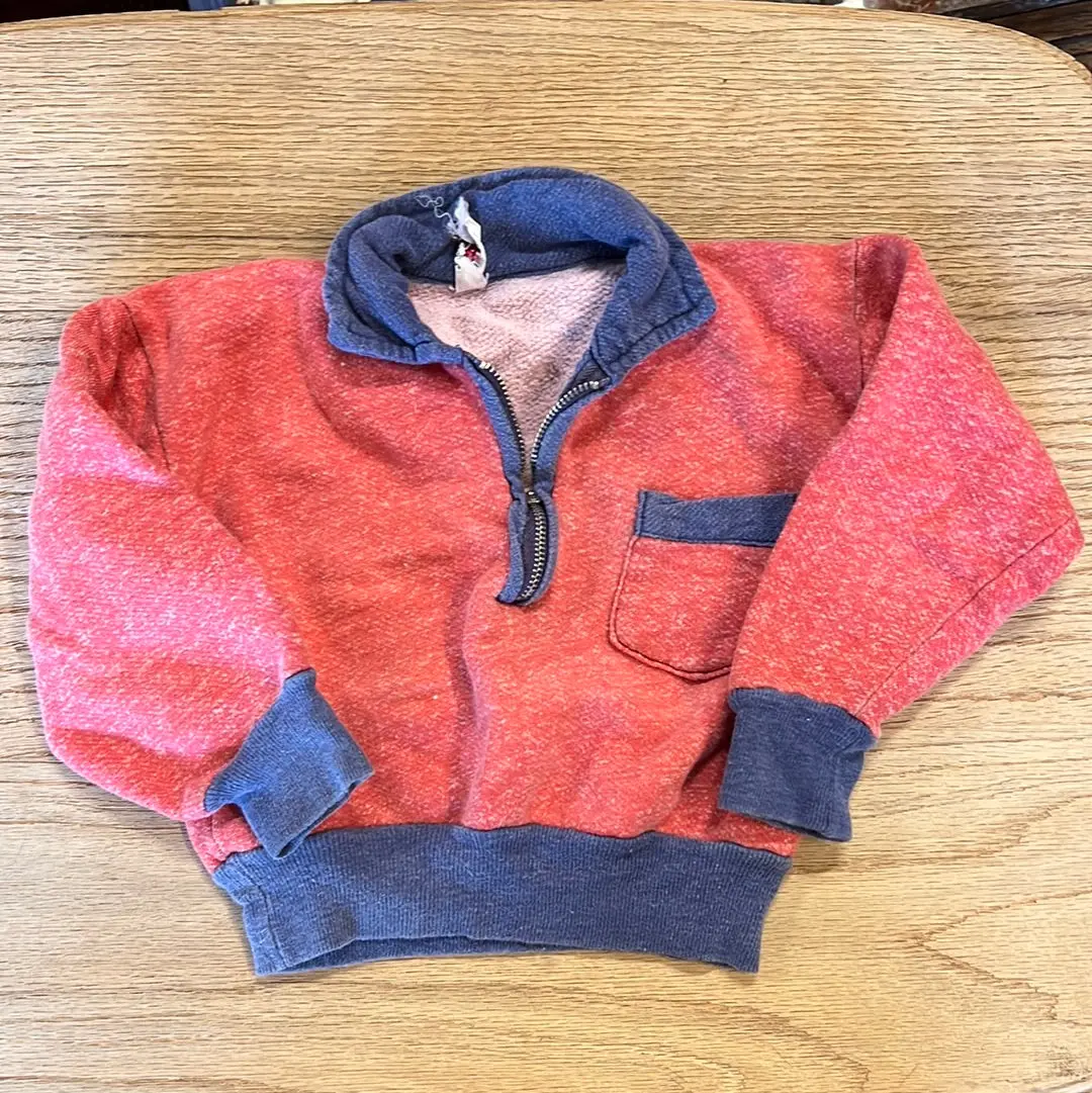 Kids Vintage Half Zip Pull-Over Sweatshirt 1