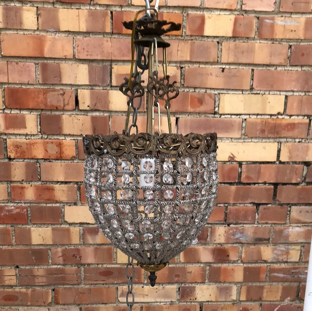 Small Crystal Pendant Light Fixture 1