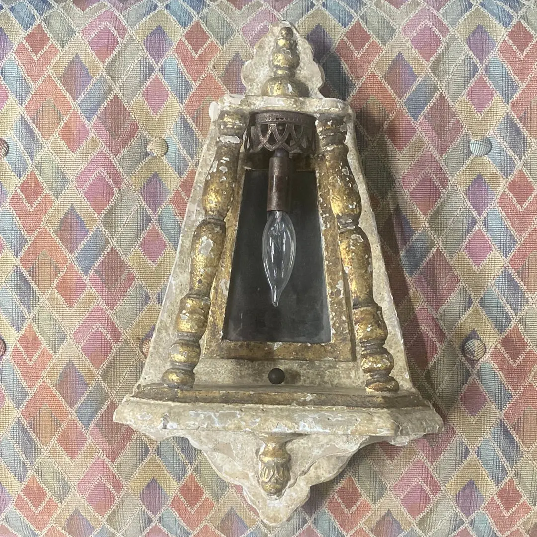 Venetian Painted And Mirrored Wall Sconce 1