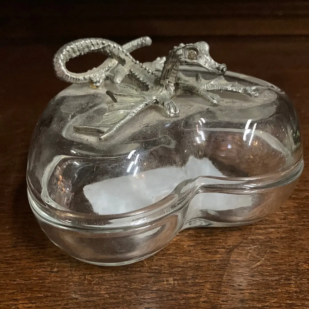 Metal And Glass Box With Dragon 1