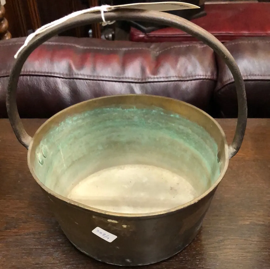 Small Brass Jam Pot 1