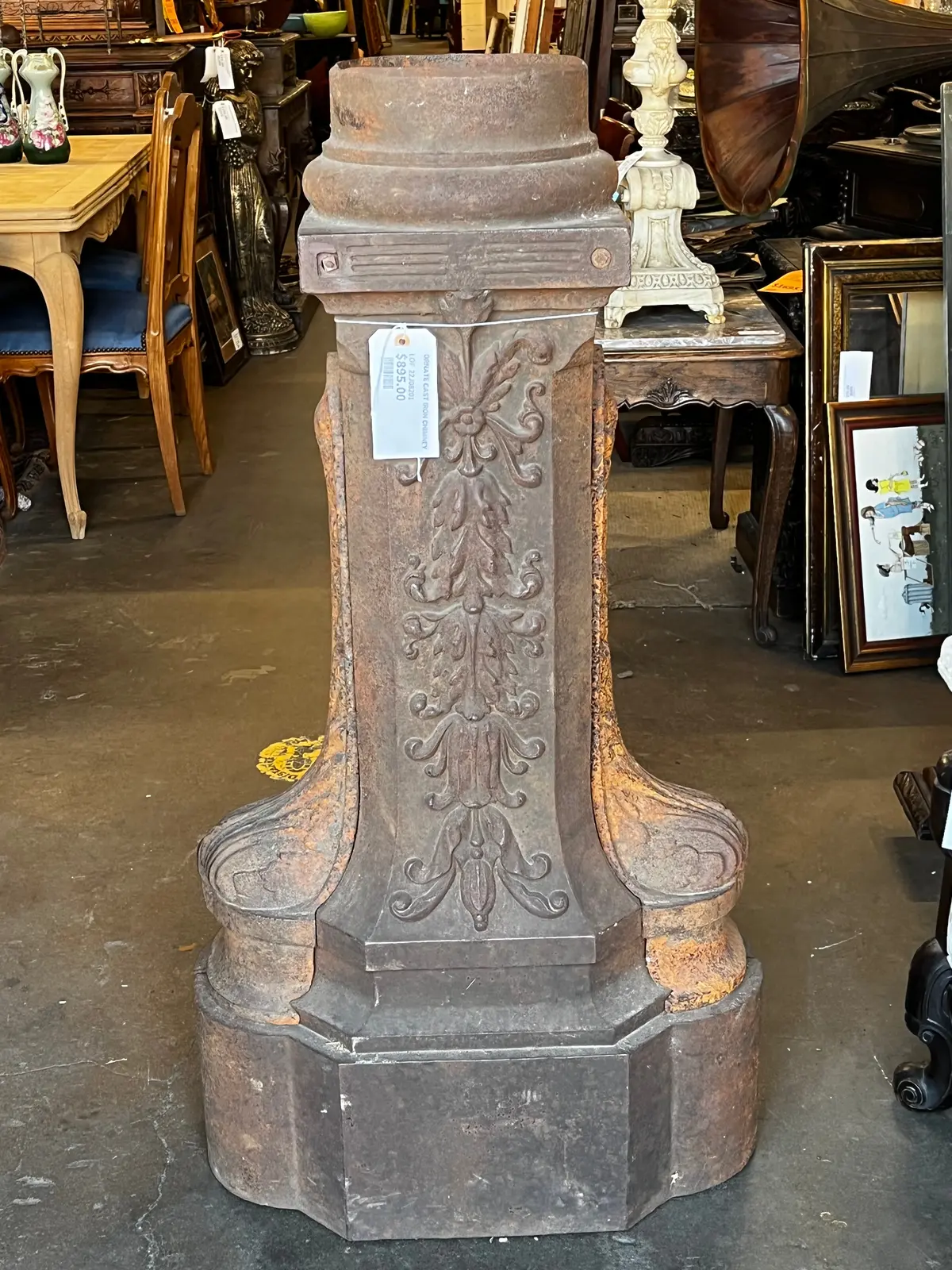 Ornate Cast Iron Chimney 1