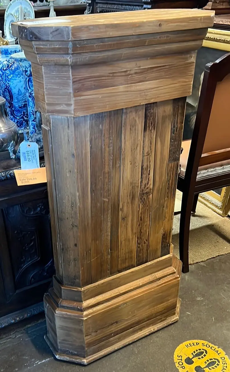 Pine Oblong Narrow Pedestal 1