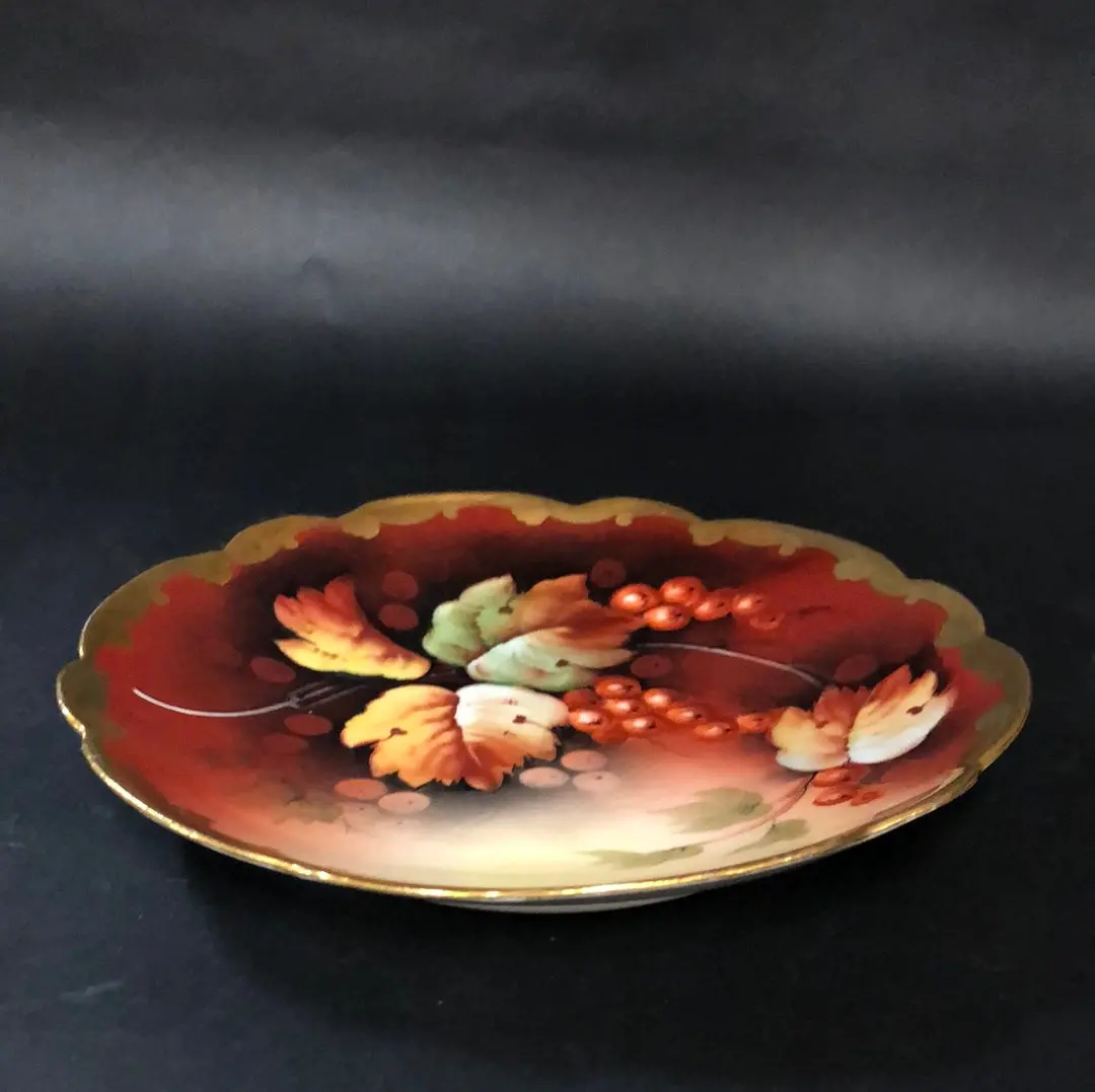 Small Hand Painted Pickard Berries Plate 1
