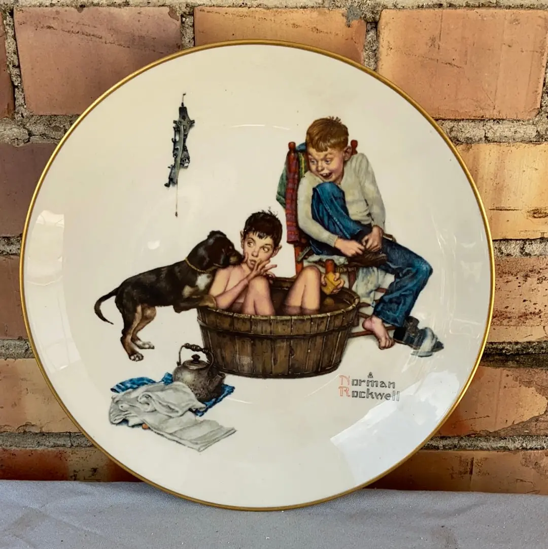 Norman Rockwell Seasons Plate - Winter 1954 1